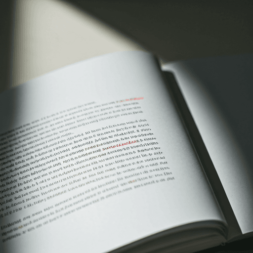 Close up of edited manuscript